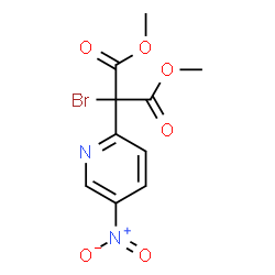 DIMETHYL 2-BROMO-2-(5-NITRO-2-PYRIDINYL)MALONATE Structure