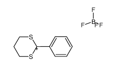 2-phenyl-1,3-dithian-2-ylium tetrafluoroborate Structure