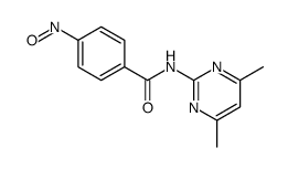 N-(4,6-dimethylpyrimidin-2-yl)-4-nitrosobenzamide Structure