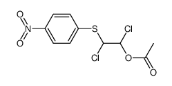 1-acetoxy-1,2-dichloro-2-(4-nitro-phenylsulfanyl)-ethane结构式