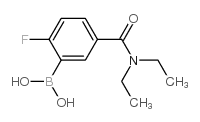 5-二乙基氨甲酰基-2-氟苯硼酸结构式