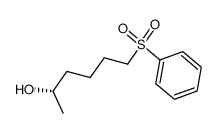 (S)-(+)-6-(phenylsulfonyl)-2-hexanol Structure