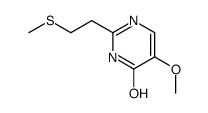 5-methoxy-2-(2-methylsulfanylethyl)-1H-pyrimidin-6-one结构式
