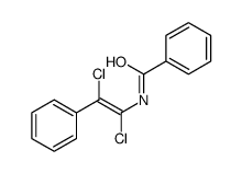 N-(1,2-dichloro-2-phenylethenyl)benzamide Structure