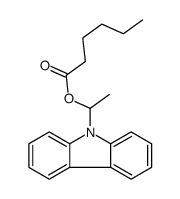 1-carbazol-9-ylethyl hexanoate结构式