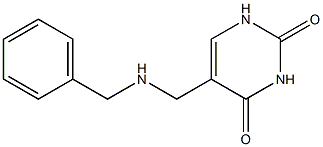 5-(benzylaminomethyl)uracil Structure