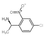 Benzenemethanamine, 4-chloro-a-methyl-2-nitro-, (aR) Structure