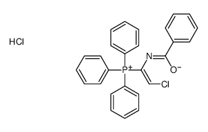 (1-benzamido-2-chloroethenyl)-triphenylphosphanium,chloride结构式