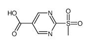 2-(甲基磺酰基)嘧啶-5-羧酸结构式