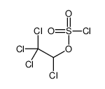 1,1,1,2-tetrachloro-2-chlorosulfonyloxyethane结构式