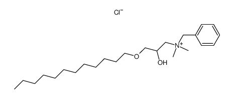 Benzyl-(3-dodecyloxy-2-hydroxy-propyl)-dimethyl-ammonium; chloride Structure
