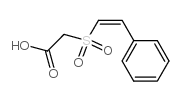 顺-苯乙烯磺酰乙酸结构式