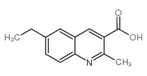 6-乙基-2-甲基喹啉-3-羧酸结构式