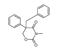 5-benzyl-3-methyl-5-phenyl-1,3-oxazinane-2,4-dione结构式