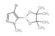4-溴-1-甲基-吡唑-5-硼酸频那醇酯结构式