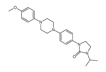 1-[4-[4-(4-甲氧基苯基)-1-哌嗪基]苯基]-3-(1-甲基乙基)-2-咪唑烷酮结构式