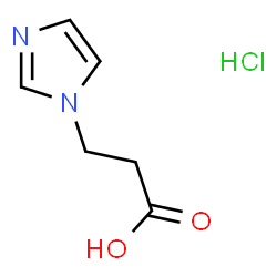 3-(1H-咪唑-1-基)丙酸盐酸盐结构式