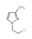 1-(2-氯乙基)-3-甲基-1H-吡唑结构式
