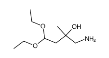 4,4-diethoxy-1-amino-2-methyl-butan-2-ol Structure