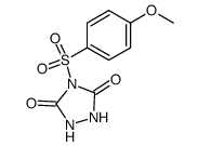 4-(4-methoxy-benzenesulfonyl)-[1,2,4]triazolidine-3,5-dione Structure
