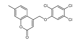 7-methyl-4-(2',4',5'-trichlorophenoxymethyl)-chromen-2-one Structure