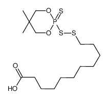 11-[(5,5-dimethyl-2-thioxo-1,3,2-dioxaphosphorinan-2-yl)disulfanyl]undecanoic acid Structure