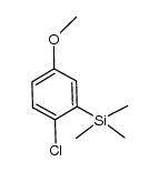 2-chloro-5-methoxyphenyltrimethylsilane结构式