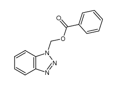 (Benzotriazol-1-yl)methyl benzoate结构式