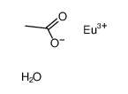europium(III) acetate trihydrate Structure