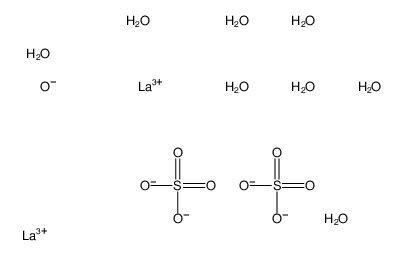 硫酸镧(III)九水合物结构式