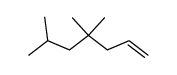 4,4,6-trimethyl-hept-1-ene Structure