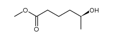 (S)-methyl 5-hydroxyhexanoate结构式
