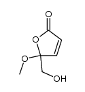 hydroxymethyl-5 methoxy-5 oxolene-3 one-2结构式