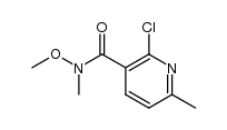 2-chloro-N-methoxy-N,6-dimethylpyridine-3-carboxyamide Structure