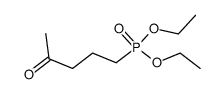 (4-oxo-pentyl)-phosphonic acid diethyl ester结构式