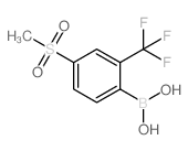 4-(甲基磺酰基)-2-(三氟甲基)苯硼酸结构式