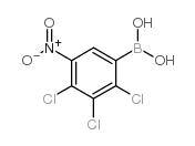 2,3,4-三氯-5-硝基苯硼酸结构式