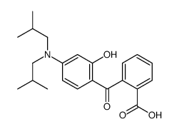 2-[4-[bis(2-methylpropyl)amino]-2-hydroxybenzoyl]benzoic acid Structure