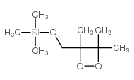 1,2-Dioxetane, 3,4,4-trimethyl-3-[[(trimethylsilyl)oxy]methyl]-结构式