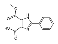 5-(methoxycarbonyl)-2-phenyl-1H-imidazole-4-carboxylic acid Structure