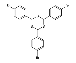 2,4,6-tris-(4-bromo-phenyl)-[1,3,5]trithiane Structure