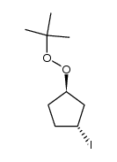trans-1-t-butylperoxy-3-iodo-cyclopentane Structure