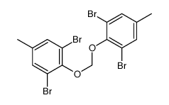 1,3-dibromo-2-[(2,6-dibromo-4-methylphenoxy)methoxy]-5-methylbenzene结构式