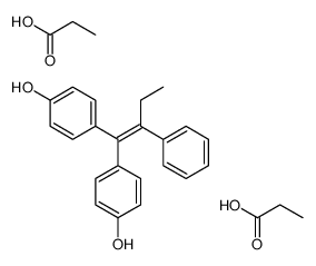 4-[1-(4-hydroxyphenyl)-2-phenylbut-1-enyl]phenol,propanoic acid Structure