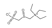 [(Triethylammonio)methylsulfinyl]methansulfonat结构式
