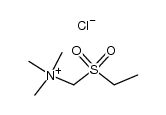 ethanesulfonylmethyl-trimethyl-ammonium, chloride Structure