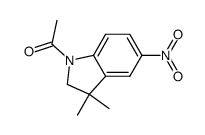 1-(3,3-dimethyl-5-nitro-2,3-dihydro-indol-1-yl)-ethanone结构式