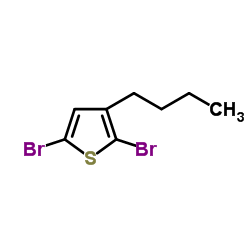 2,5-二溴-3-丁基噻吩结构式