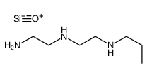 3-(二乙烯三胺)丙基-官能化硅胶结构式
