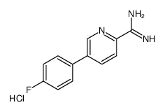 5-(4-氟苯基)吡啶甲酰胺盐酸盐结构式